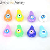 20PCS Evil Eye Resin Spacer Beads Jewelry Making DIY Accessories