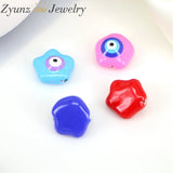 20PCS Evil Eye Resin Spacer Beads Jewelry Making DIY Accessories