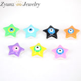 20PCS Evil Eye Resin Spacer Beads Jewelry Making DIY Accessories
