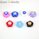 20PCS Evil Eye Resin Spacer Beads Jewelry Making DIY Accessories