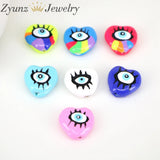 20PCS Evil Eye Resin Spacer Beads Jewelry Making DIY Accessories