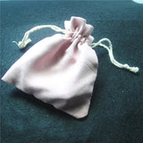 20PCS Pink Soft Cloth Bags 10X12MM Jewelry Gift Pouch Craft Collection Display