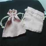 20PCS Pink Soft Cloth Bags 10X12MM Gift Pouch Jewelry Craft Display