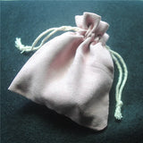 20PCS Pink Soft Cloth Bags 10X12MM Jewelry Gift Pouch Craft Collection Display