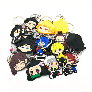 20PCS PVC Anime Figure Keychain Fans Souvenir Cartoon Kid Toy Birthday Gift