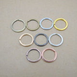 20PCS/Pack Plated Keyring Split Ring for Bag Car Keychain Jewelry Making