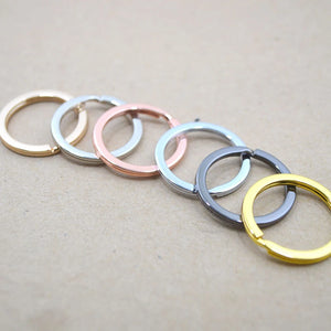 20PCS/Pack Plated Keyring Split Ring for Bag Car Keychain Jewelry Making