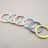 20PCS/Pack Plated Keyring Split Ring for Bag Car Keychain Jewelry Making