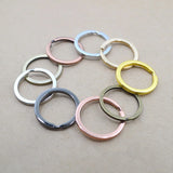 20PCS/Pack Plated Keyring Split Ring for Bag Car Keychain Jewelry Making