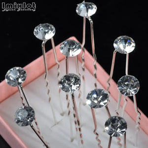 20PCS Crystal Rhinestone Hair Pins Wedding Bridal Hairpin Hair Clip