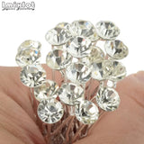 20PCS Crystal Rhinestone Hair Pins Wedding Bridal Hairpin Hair Clip