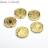 20PCS Saint Benedict Spacer Beads San Benito Metal Spacer Jewelry Findings