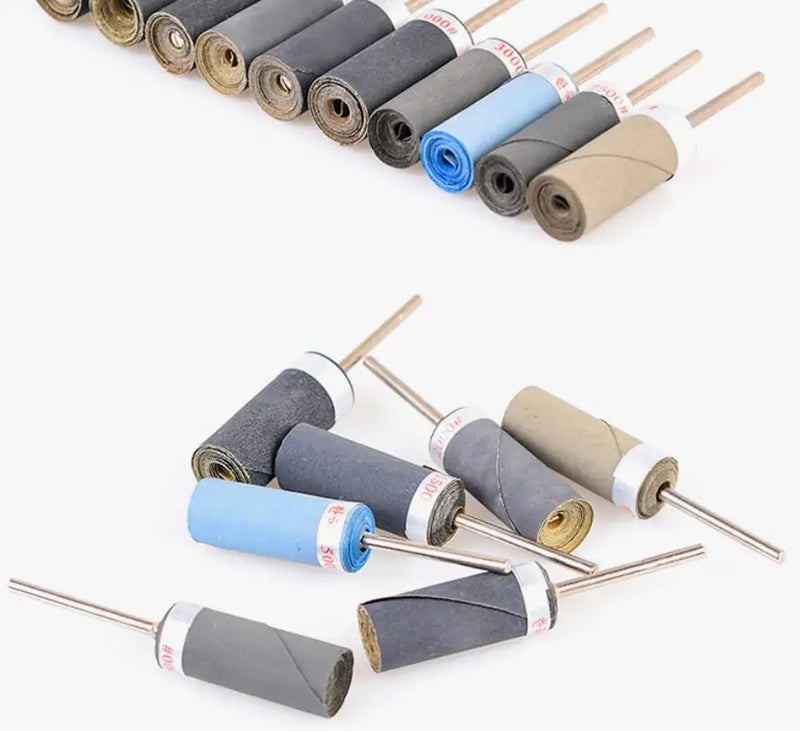 20PCS Sandpaper Grinding Rod Jewelry Polishing 2.35MM Shank Electric Tool