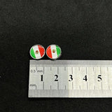 20PCS Silver Mexican Flag Charm for DIY Bracelet Making
