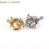 20PCS Spring Ring Clasp w/ Jump Ring for Jewelry DIY Findings