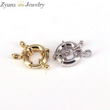 20PCS Spring Ring Clasp w/ Jump Ring for Jewelry DIY Findings