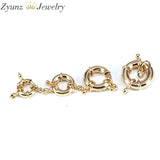 20PCS Spring Ring Clasp w/ Jump Ring for Jewelry DIY Findings