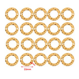 20PCS Stainless Steel Plated Linking Rings 2 Holes Connectors
