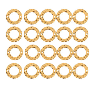 20PCS Stainless Steel Plated Linking Rings 2 Holes Connectors