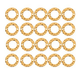 20PCS Stainless Steel Plated Linking Rings 2 Holes Connectors