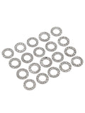 20PCS Stainless Steel Plated Linking Rings 2 Holes Connectors