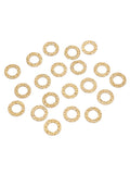20PCS Stainless Steel Plated Linking Rings 2 Holes Connectors