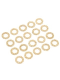 20PCS Stainless Steel Plated Linking Rings 2 Holes Connectors