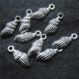 20PCS Stainless Steel Sea Shell Pendants 22X9MM for DIY Jewelry Designs