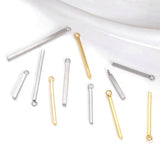 20PCS Stainless Steel Square Bar Charms Pendant for DIY Jewelry Making