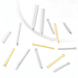 20PCS Stainless Steel Square Bar Charms Pendant for DIY Jewelry Making