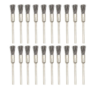 20PCS Steel Copper Wire Brush Set for Jewelry Polis