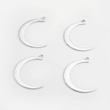 20PCS Tibetan Silver Moon Charm Pendant Necklace Earring DIY Jewelry Making