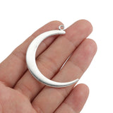 20PCS Tibetan Silver Moon Charm Pendant Necklace Earring DIY Jewelry Making