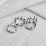 20PCS Tibetan Silver King Crown Charms Pendant For DIY Jewelry Making