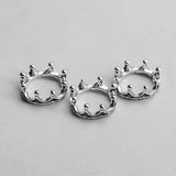 20PCS Tibetan Silver King Crown Charms Pendant For DIY Jewelry Making