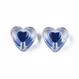 20PCS Acrylic Beads Enamel Heart Mixed 15.5x17x10mm Hole: 2mm