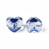 20PCS Acrylic Beads Enamel Heart Mixed 15.5x17x10mm Hole: 2mm