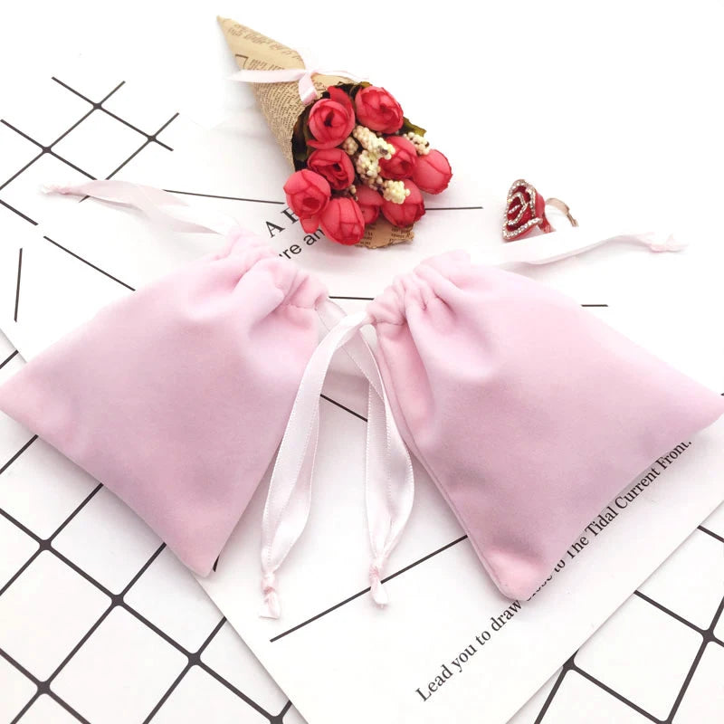 20PCS Velvet Gift Bag Jewelry Drawstring Pouch Wedding Party Wrapping