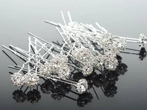 20PCS Wedding Bridal Pearl Hair Pins Crystal Hair Clips Bridesmaid Jewelry