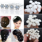 20PCS Wedding Bridal Pearl Hair Pins Crystal Hair Clips Bridesmaid Jewelry