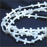 20PCS Mother of Pearl Cross Shell Beads 15x20mm