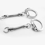 20PCS DIY Snake Chains Key Rings Clasp Buckle Key Chain Jewelry Making