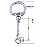20PCS DIY Snake Chains Key Rings Clasp Buckle Key Chain Jewelry Making