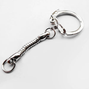 20PCS DIY Snake Chains Key Rings Clasp Buckle Key Chain Jewelry Making