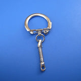 20PCS DIY Snake Chains Key Rings Clasp Buckle Key Chain Jewelry Making