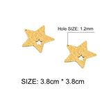 20PCS Copper Brass Star Charms Pendants For Jewelry Making DIY Necklace