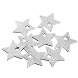 20PCS Copper Brass Star Charms Pendants For Jewelry Making DIY Necklace