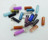 20PCS Mixed Color Natural Stone Crystal Pillar Pendants