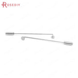 20PCS Brass Brooch Base Brooch Pins Hat Pins with Stopper