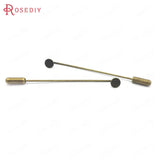 20PCS Brass Brooch Base Brooch Pins Hat Pins with Stopper